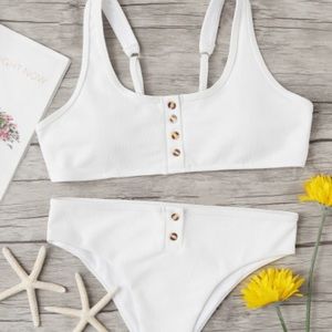 White Trendy Swimsuit
